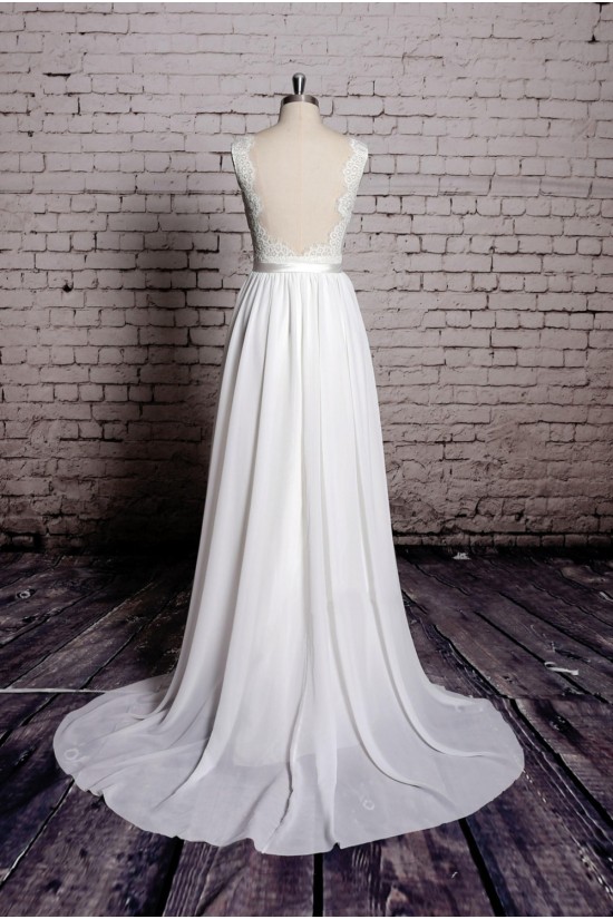 A-line Straps Lace and Chiffon Bridal Wedding Dresses WD010631 A-line Straps Lace and Chiffon Bridal Wedding Dresses WD010631