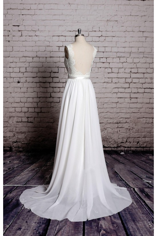 A-line Straps Lace and Chiffon Bridal Wedding Dresses WD010631 A-line Straps Lace and Chiffon Bridal Wedding Dresses WD010631