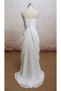 Sheath/Column Sweetheart Chiffon Bridal Wedding Dresses WD010638