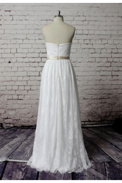 A-line Sweetheart Lace Bridal Wedding Dresses WD010642