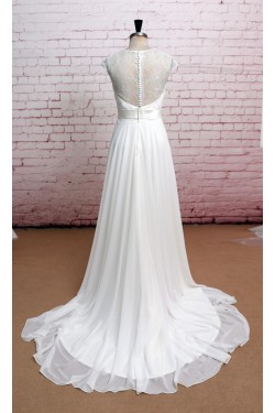 A-line Sweetheart Lace and Chiffon Bridal Wedding Dresses WD010644