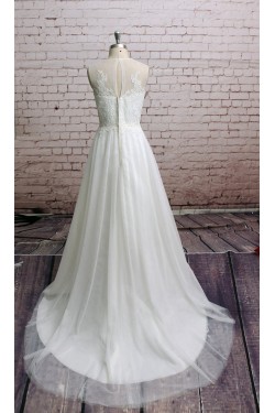 A-line Lace Bridal Wedding Dresses WD010645