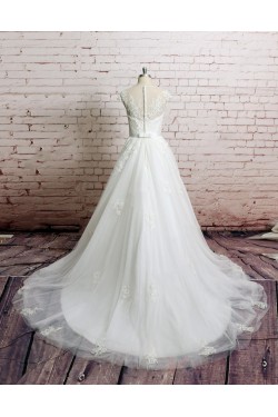 A-line Lace Bridal Wedding Dresses WD010651