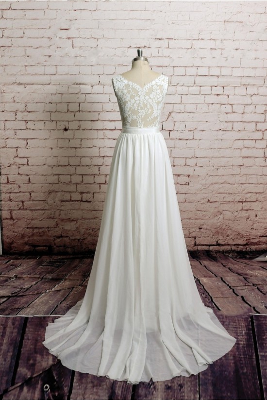 A-line Lace Straps Sleeveless Bridal Wedding Dresses WD010653 A-line Lace Straps Sleeveless Bridal Wedding Dresses WD010653
