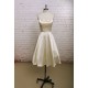 A-line Sweetheart Short Satin Bridal Wedding Dresses WD010663
