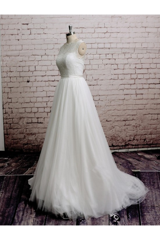 A-line Lace and Tulle Bridal Wedding Dresses WD010672 A-line Lace and Tulle Bridal Wedding Dresses WD010672