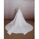 A-line Strapless Lace and Satin Bowknot Bridal Wedding Dresses WD010677 A-line Strapless Lace and Satin Bowknot Bridal Wedding Dresses WD010677