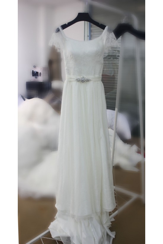 A-line Lace and Chiffon Bridal Wedding Dresses WD010691 A-line Lace and Chiffon Bridal Wedding Dresses WD010691