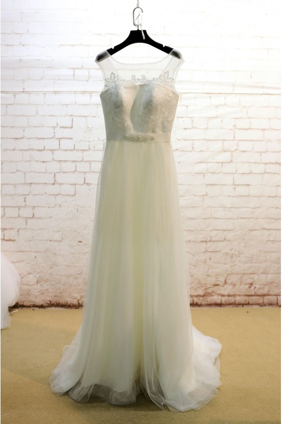 A-line Tulle and Lace Bridal Wedding Dresses WD010693 A-line Tulle and Lace Bridal Wedding Dresses WD010693