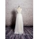 A-line V-neck Lace Bridal Gown Wedding Dress WD010717