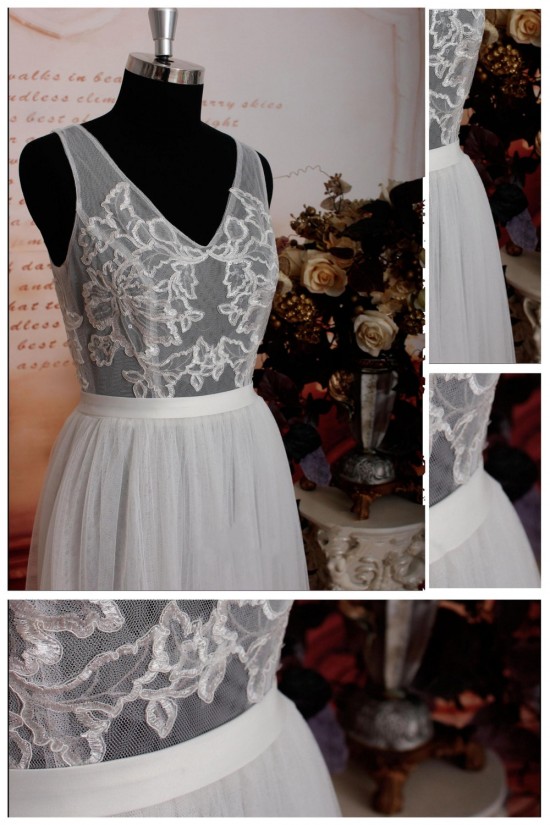 Elegant V-neck Bridal Gown Wedding Dress WD010721 Elegant V-neck Bridal Gown Wedding Dress WD010721