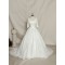 A-line Half Sleeves Lace Bowknot Bridal Gown Wedding Dress WD010736