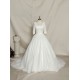 A-line Half Sleeves Lace Bowknot Bridal Gown Wedding Dress WD010736 A-line Half Sleeves Lace Bowknot Bridal Gown Wedding Dress WD010736