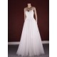 A-line Straps Lace and Tulle Bridal Gown Wedding Dress WD010755