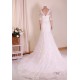 Trumpet/Mermaid V-neck Half Sleeves Lace Bridal Gown Wedding Dress WD010761