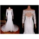 Trumpet/Mermaid Off the Shoulder 3/4 Sleeves Beaded Bridal Gown Wedding Dress WD010778 Trumpet/Mermaid Off the Shoulder 3/4 Sleeves Beaded Bridal Gown Wedding Dress WD010778