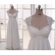 Empire Lace and Chiffon Maternity Bridal Gown Wedding Dress WD010789