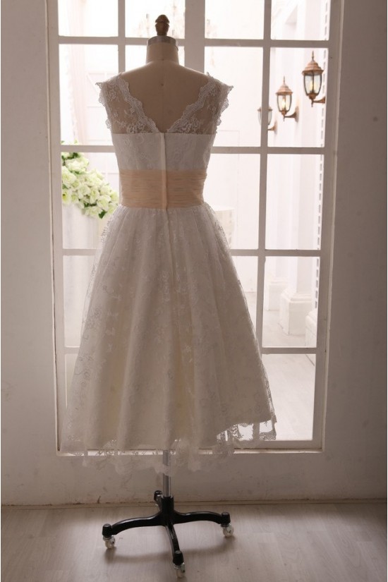 A-line Short Lace Bridal Gown Wedding Dress WD010792 A-line Short Lace Bridal Gown Wedding Dress WD010792