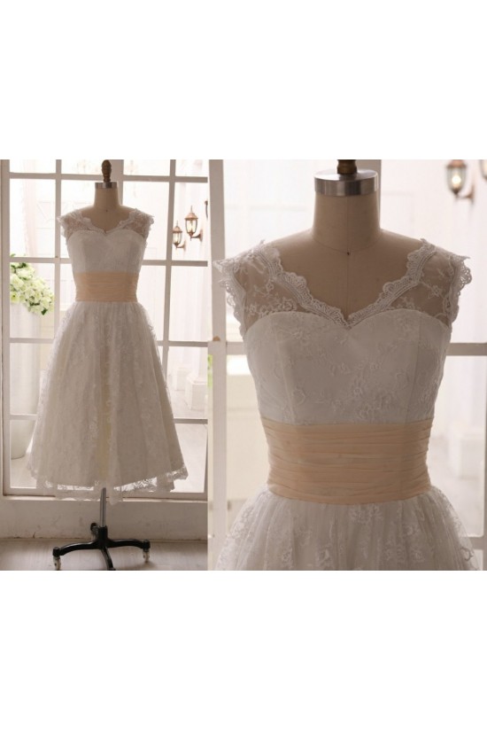 A-line Short Lace Bridal Gown Wedding Dress WD010792 A-line Short Lace Bridal Gown Wedding Dress WD010792