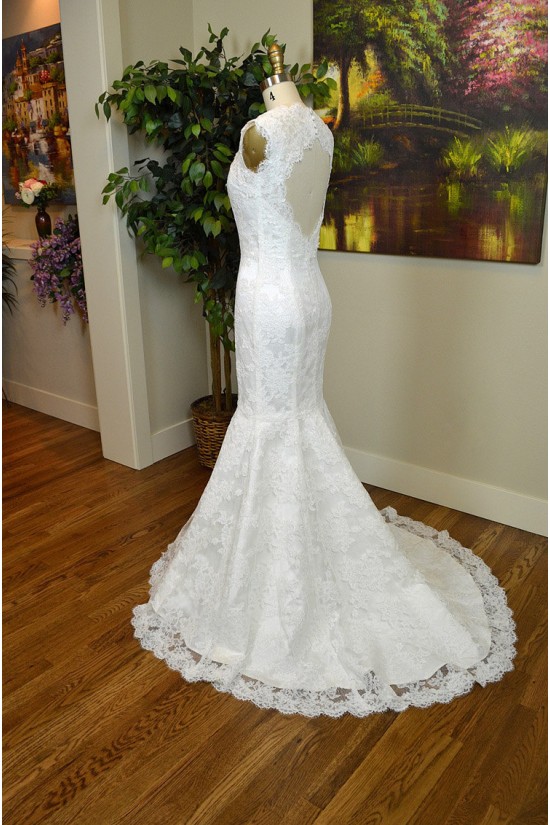 Trumpet/Mermaid V-neck Lace Bridal Gown Wedding Dress WD010797 Trumpet/Mermaid V-neck Lace Bridal Gown Wedding Dress WD010797
