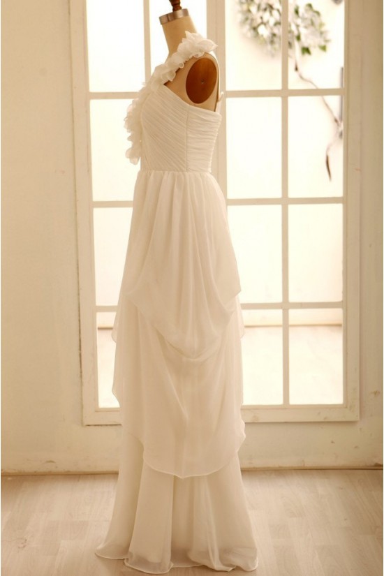 Sheath/Column One Shoulder Chiffon Bridal Gown Wedding Dress WD010799 Sheath/Column One Shoulder Chiffon Bridal Gown Wedding Dress WD010799