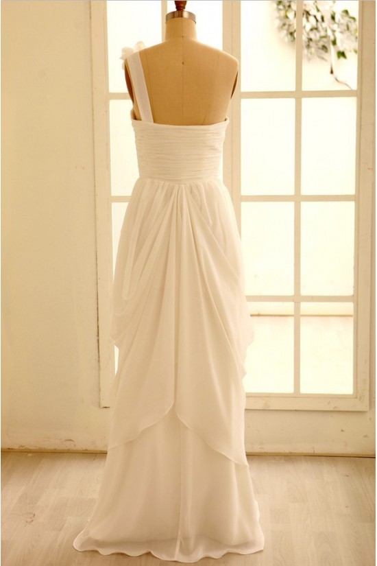 Sheath/Column One Shoulder Chiffon Bridal Gown Wedding Dress WD010799 Sheath/Column One Shoulder Chiffon Bridal Gown Wedding Dress WD010799
