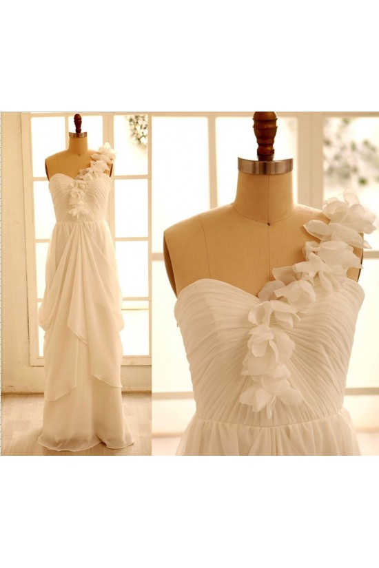 Sheath/Column One Shoulder Chiffon Bridal Gown Wedding Dress WD010799 Sheath/Column One Shoulder Chiffon Bridal Gown Wedding Dress WD010799