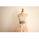 A-line Strapless Lace and Tulle Short Bridal Wedding Dresses WD010808 A-line Strapless Lace and Tulle Short Bridal Wedding Dresses WD010808