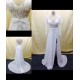 Sheath/Column Long Sleeves Lace and Chiffon Bridal Wedding Dresses WD010809