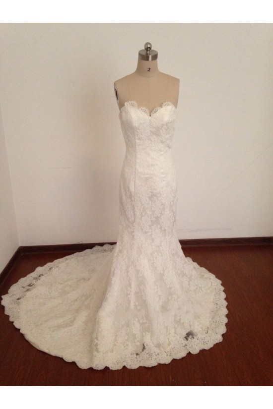 Trumpet/Mermaid Sweetheart Lace Bridal Wedding Dresses WD010811 Trumpet/Mermaid Sweetheart Lace Bridal Wedding Dresses WD010811
