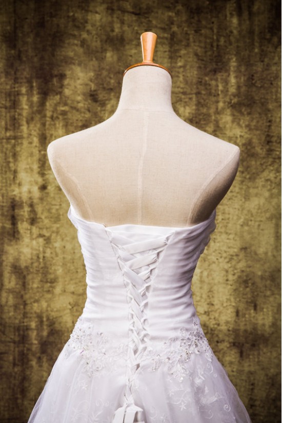 A-line Straples Short Lace Bridal Wedding Dresses WD010832 A-line Straples Short Lace Bridal Wedding Dresses WD010832