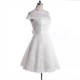 A-line Short Cap Sleeves Lace Bridal Wedding Dresses WD010836 A-line Short Cap Sleeves Lace Bridal Wedding Dresses WD010836