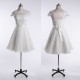 A-line Short Cap Sleeves Lace Bridal Wedding Dresses WD010836 A-line Short Cap Sleeves Lace Bridal Wedding Dresses WD010836