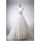 A-line One Shoulder Lace and Tulle Bridal Wedding Dresses WD010839