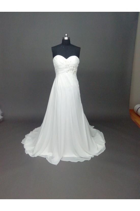 A-line Sweetheart Chiffon Bridal Wedding Dresses WD010857 A-line Sweetheart Chiffon Bridal Wedding Dresses WD010857