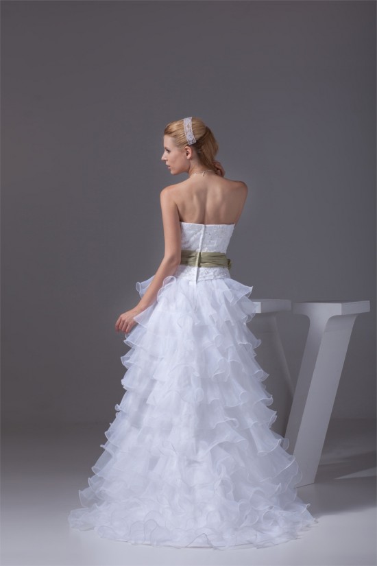 A-Line Strapless Beaded Court Train Wedding Dresses 2030004 A-Line Strapless Beaded Court Train Wedding Dresses 2030004