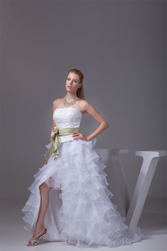 A-Line Strapless Beaded Court Train Wedding Dresses 2030004 A-Line Strapless Beaded Court Train Wedding Dresses 2030004