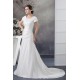 A-Line Portrait Short Sleeve Wedding Dresses 2030014 A-Line Portrait Short Sleeve Wedding Dresses 2030014