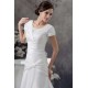 A-Line Portrait Short Sleeve Wedding Dresses 2030014 A-Line Portrait Short Sleeve Wedding Dresses 2030014
