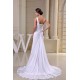 Sheath/Column Ruched Chiffon One-Shoulder Sweep Train Wedding Dresses 2030015 Sheath/Column Ruched Chiffon One-Shoulder Sweep Train Wedding Dresses 2030015