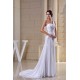 Sheath/Column Ruched Chiffon One-Shoulder Sweep Train Wedding Dresses 2030015 Sheath/Column Ruched Chiffon One-Shoulder Sweep Train Wedding Dresses 2030015