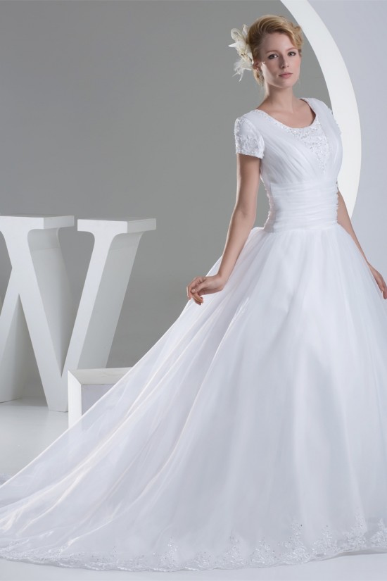 Ball Gown Short Sleeve Beaded Applique New Arrival Wedding Dresses 2030040 Ball Gown Short Sleeve Beaded Applique New Arrival Wedding Dresses 2030040