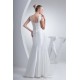 Satin Illusion Sleeves Square Floor-Length Wedding Dresses 2030053 Satin Illusion Sleeves Square Floor-Length Wedding Dresses 2030053