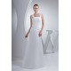 Satin Illusion Sleeves Square Floor-Length Wedding Dresses 2030053 Satin Illusion Sleeves Square Floor-Length Wedding Dresses 2030053