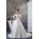 Amazing V-Neck A-Line Long Sleeve Satin Organza Sequins Wedding Dresses 2030060