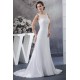 A-Line Sleeveless Lace Chiffon Sweep Train Wedding Dresses 2030068 A-Line Sleeveless Lace Chiffon Sweep Train Wedding Dresses 2030068