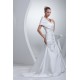 A-Line Portrait Beautiful Short Sleeve Satin Wedding Dresses 2030072 A-Line Portrait Beautiful Short Sleeve Satin Wedding Dresses 2030072
