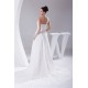 Beautiful A-Line Sleeveless Chiffon One-Shoulder Beaded Wedding Dresses 2030074 Beautiful A-Line Sleeveless Chiffon One-Shoulder Beaded Wedding Dresses 2030074