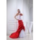 Trumpet/Mermaid Organza Taffeta Strapless Court Train Wedding Dresses 2030075 Trumpet/Mermaid Organza Taffeta Strapless Court Train Wedding Dresses 2030075