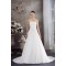 A-Line Strapless Sleeveless Beaded Taffeta Wedding Dresses 2030082